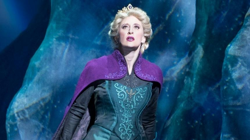 Caissie Levy as Elsa in Frozen on Broadway