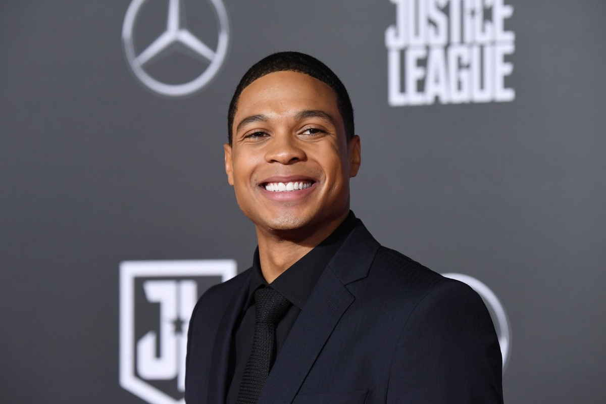 Ray Fisher smiling at the Justice League premiere